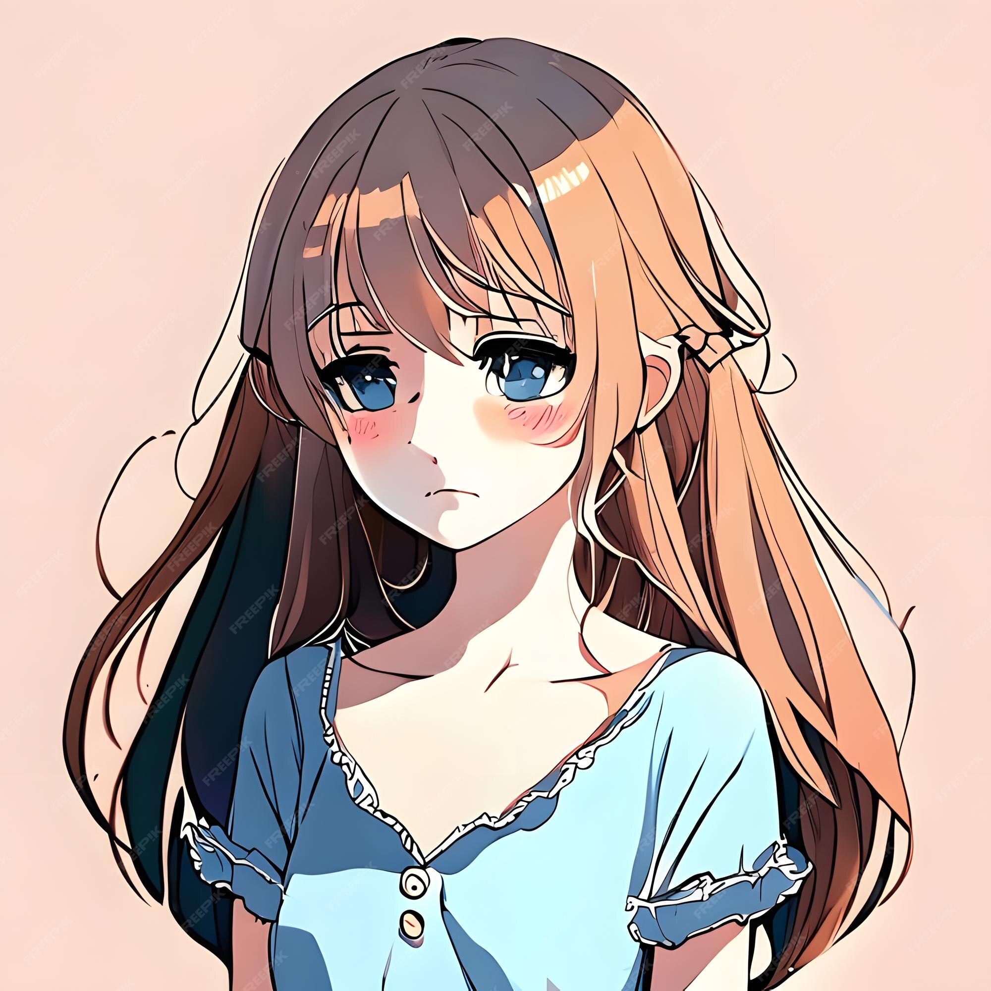 Avatar de menina anime triste