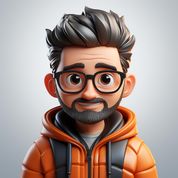 Avatar de dibujos animados en 3D