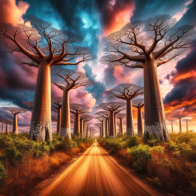 Foto la avenida de los baobabs