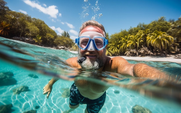 Aventura de buceo con snorkel con ropa de playa