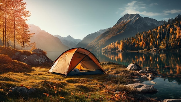 Aventura de Acampamento no Lago