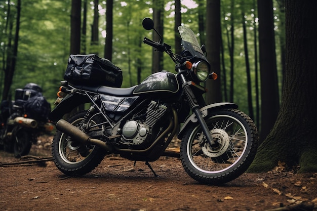 Aventura en moto elegante y velozxA