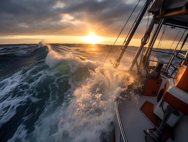 Aventura de pesca en alta mar