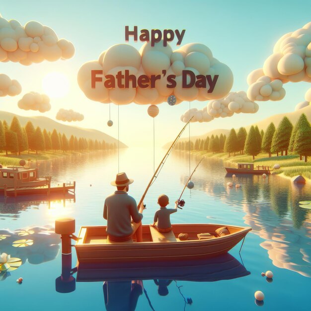 La aventura de la pesca del día del padre en 3D