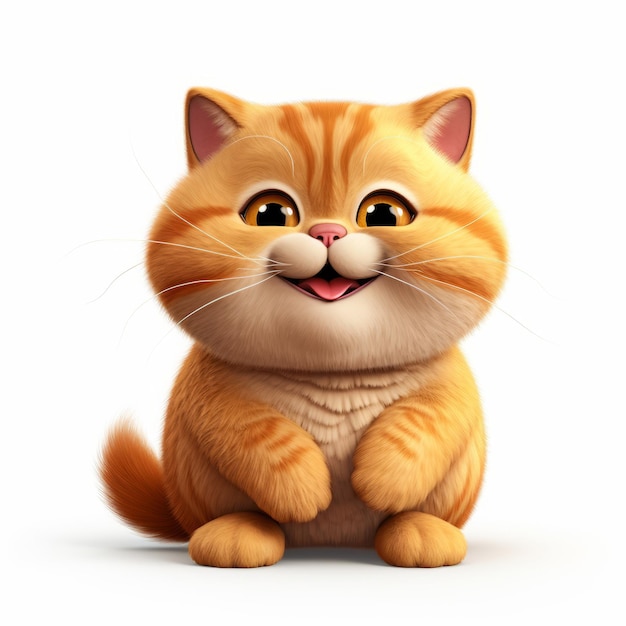 Las aventuras de Chubby Orange Un alegre gato británico con un lindo diseño de dibujos animados Un delicioso