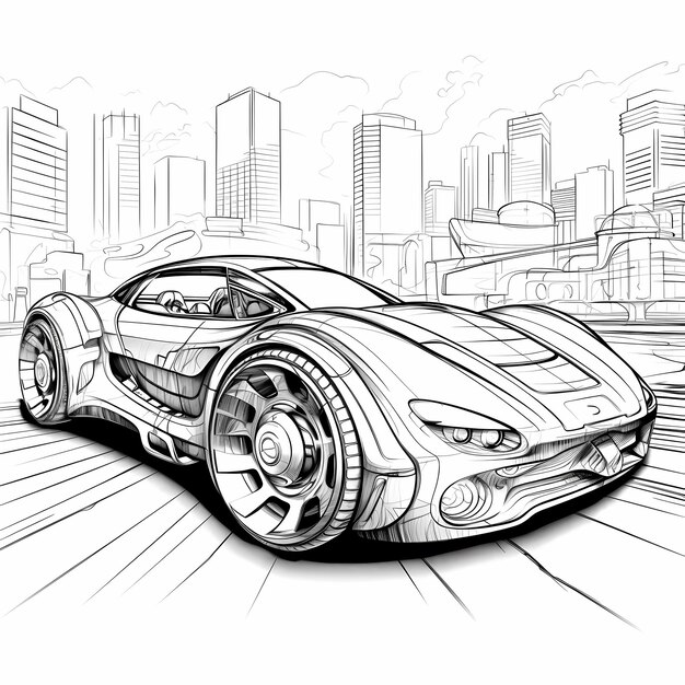 Desenhos de carros de corrida para colorir - Como fazer em casa