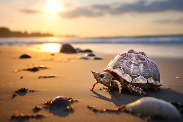 Aventuras na praia - fotografia de animais marinhos