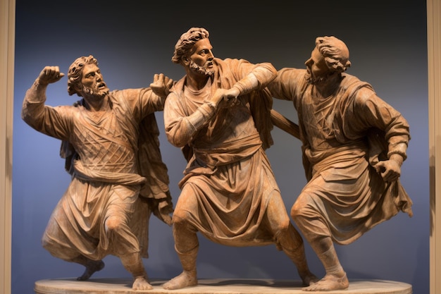 Foto las aventuras radicales de los tipos gnarly etruscos revelan el caos en el mercado de 510 a.c.