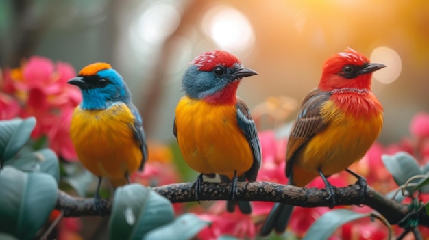 Las aves en las aves del paraíso de Singapur