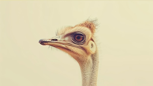 El avestruz silvestre en el hábitat natural IA generativa