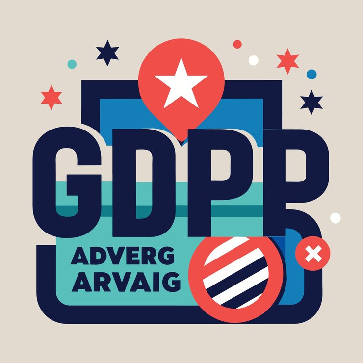 Foto avg texto holandés traducción al inglés gdpr reglamento general de protección de datos vector