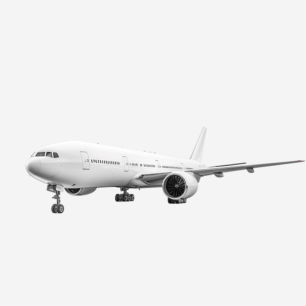 Avião de passageiros moderno em voo
