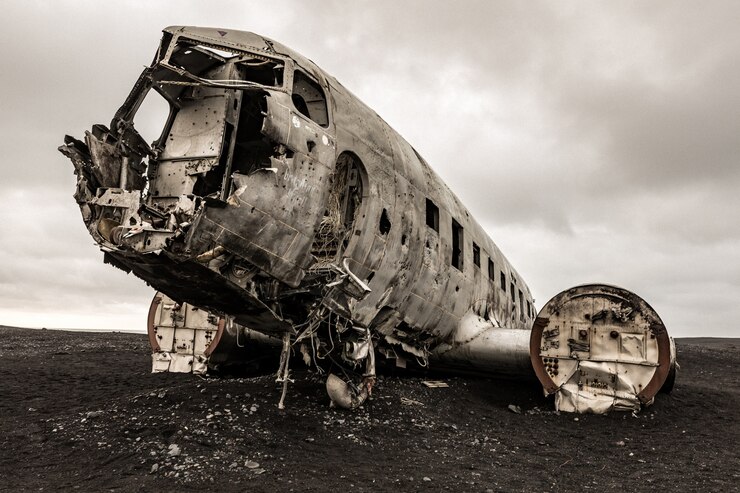 Foto avião naufrágio da islândia