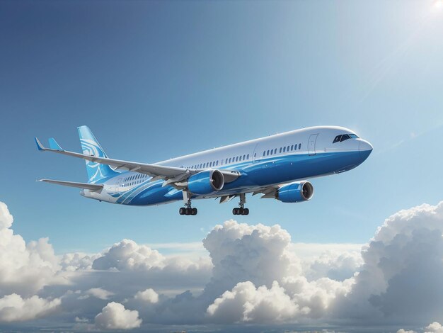 Avião voador e serviço de reserva de conceito de avião ou agência de viagens