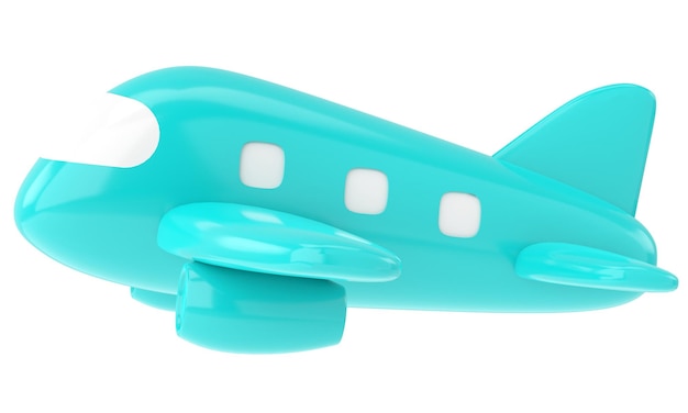 Avión 3D Elemento de viaje Ilustración 3D