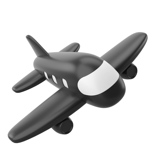 Avión 3D Elemento de viaje Ilustración 3D