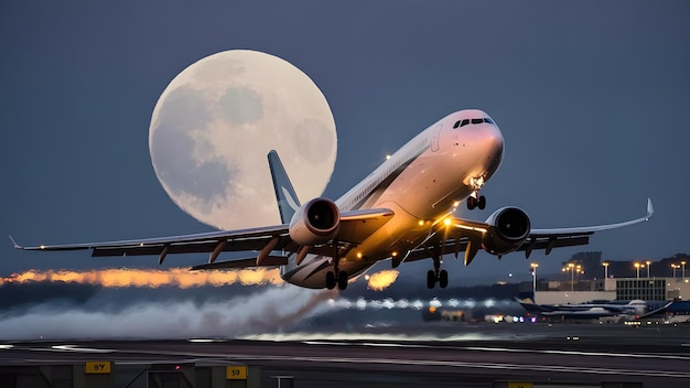 Avión despegando del aeropuerto