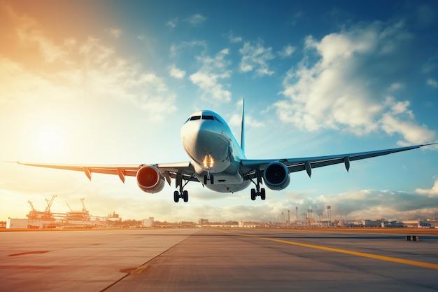 Avión despegando del aeropuerto