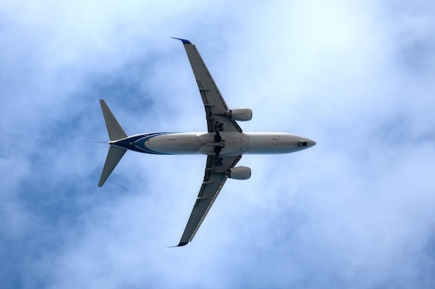 Avión de fuselaje estrecho Twinjet visto desde abajo