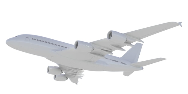 Avión moderno blanco