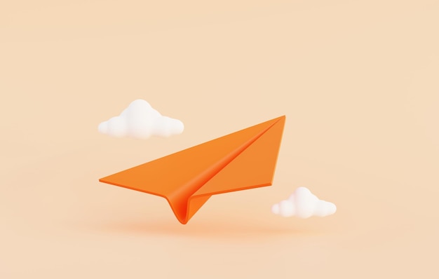 Avión de papel 3D