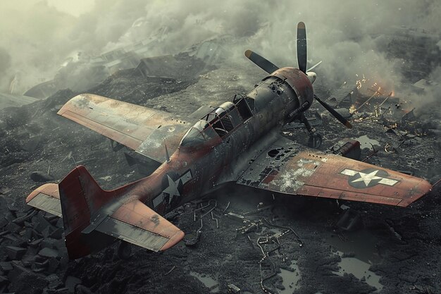 Foto un avión rojo y blanco tiene el número 17 en el lado