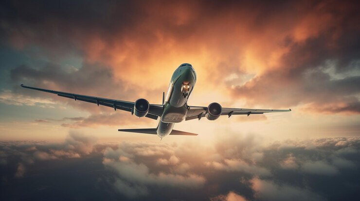 Avión en el skygenerative ai