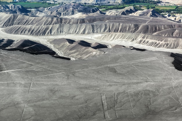 Desde avion sobre las lineas de Nazca