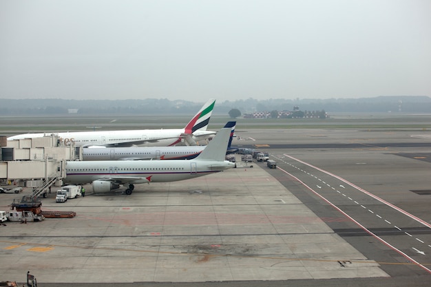 Aviones estacionados