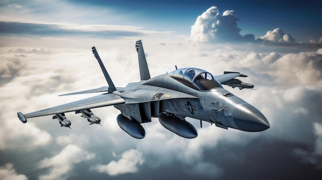 Foto aviones militares volando sobre las nubes