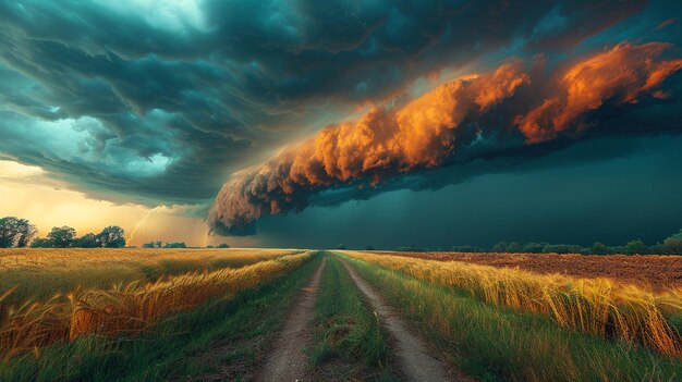 Foto aviso de tempestade severa por ventos prejudiciais