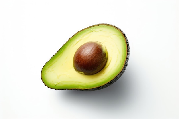 Avocado auf weißem Hintergrund