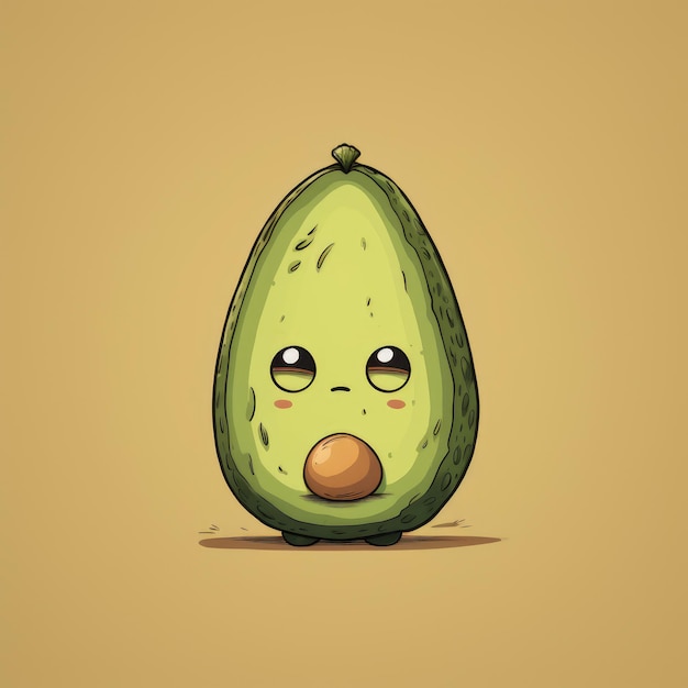 Foto avocado bipolar estilo de mangá de anime