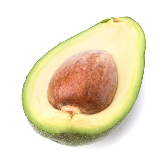 Avocado getrennt auf weißem Hintergrund