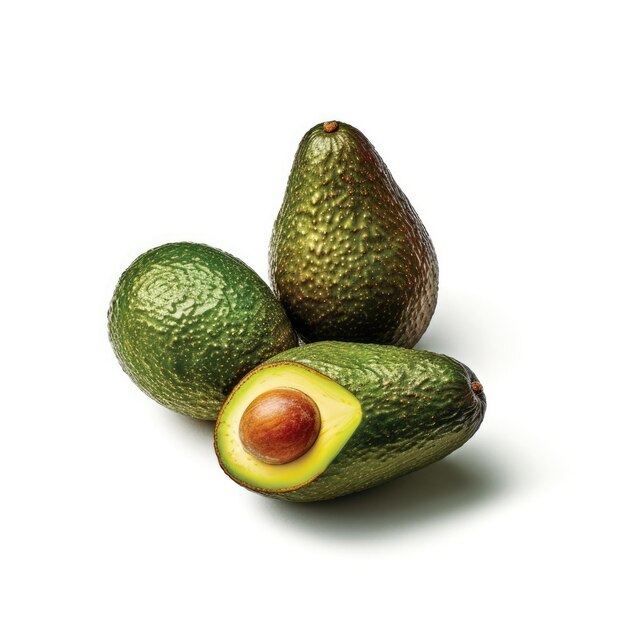 Avocado getrennt auf weißem Hintergrund