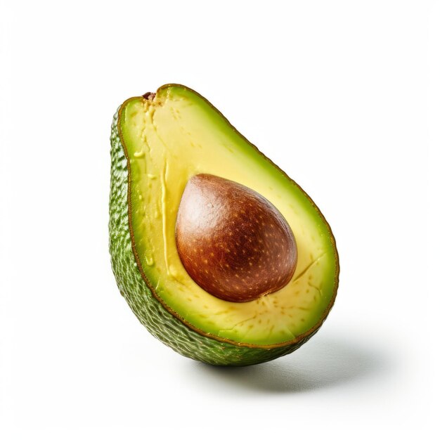 Avocado halb isoliert