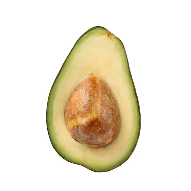 Avocado halbiert getrennt