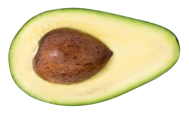 Avocado isoliert auf weißem Hintergrund mit Beschneidungspfad