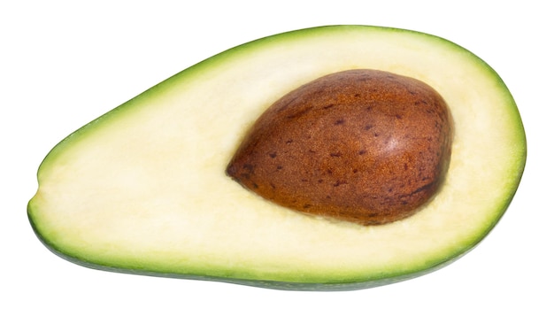 Avocado isoliert auf weißem Hintergrund mit Beschneidungspfad