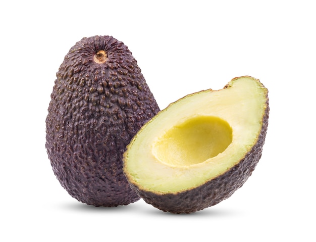 Avocados isolados em branco