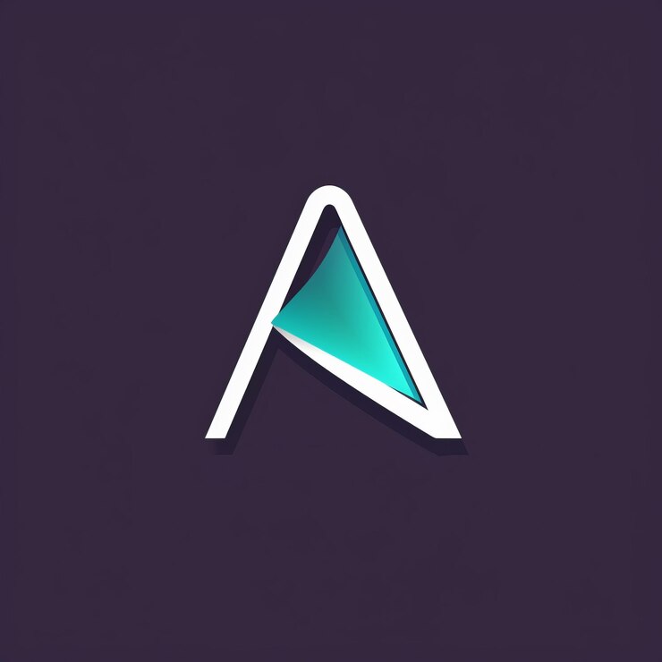 Foto avowa concept de vector de logotipo de violeta oscuro y azul para la agencia de marketing