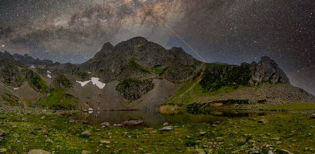 Avusor Gletscher See Herz See in den Kackar-Bergen Avusor Plateau Rize Türkei