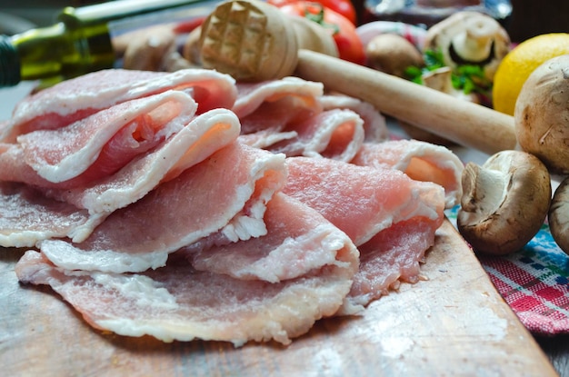 Aw Fleischstücke zum Kochen von Koteletts