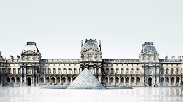 Awesome Sight Museu do Louvre em Paris França Shinesgenerative ai