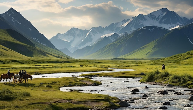 Ayryk-Seen im Altai-Gebirge Suberia Russland