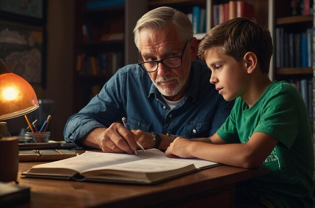 Ayuda para la tarea Padre Hijo Sesión de estudio