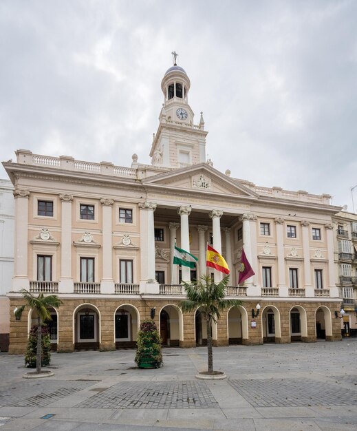 Ayuntamiento de Cádiz en el sur de España