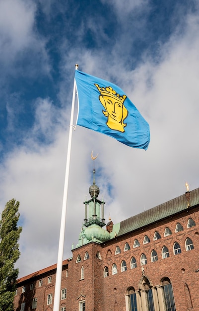 Ayuntamiento de ladrillo en Estocolmo Suecia
