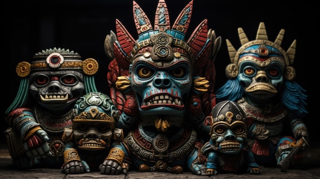 Aztekischer Todeskult Tlaloc Omeyocan Mictlan und Chichihuacuauhco