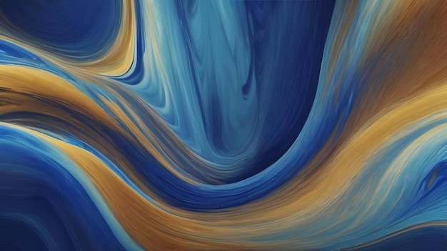 Azul abstrato fundo de onda líquida fluindo líquido gerador ai